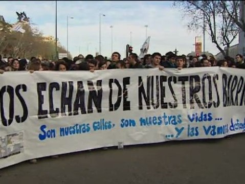 La plataforma Juventud sin futuro se moviliza en varias ciudades de España