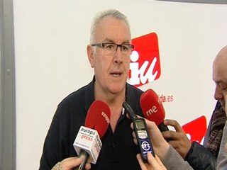 Cayo Lara habla de la situación de la Casa Real