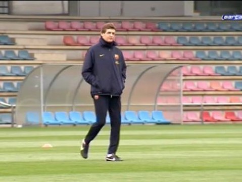 Tito Vilanova vuelve a dirigir el entrenamiento del Barça