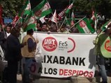 Los trabajadores de Caixabank, contra los despidos