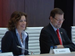 Rajoy y Botella se reúnen con los miembros del COI