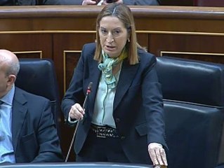 Ana Pastor acusa al PSOE de "despilfarro" en el Aeropuerto de Castellón que aprobó el PP