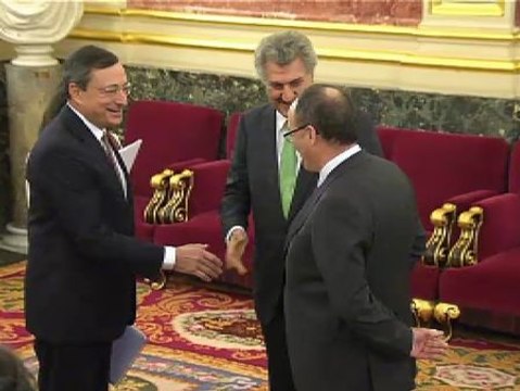 Draghi llega al Congreso para comparecer a puerta cerrada