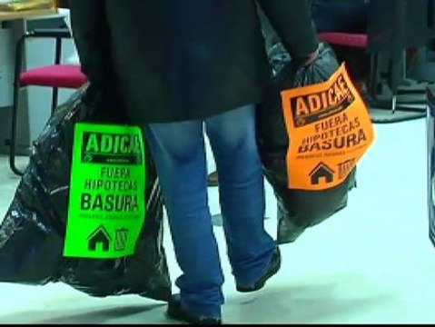 Protesta contra las hipotecas basura en Vigo