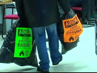 Protesta contra las hipotecas basura en Vigo