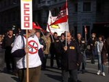 Manifestación de funcionarios catalanes por la pérdida de la paga extra