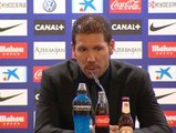 Simeone, orgulloso de tener un equipo 