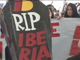 Nuevas protestas de los trabajadores de Iberia