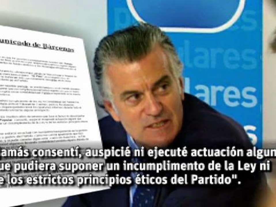 Bárcenas desmiente que existieran pagos fuera de la contabilidad oficial