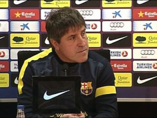 Roura: "Previsiblemente mañana estará Tito en el banquillo"