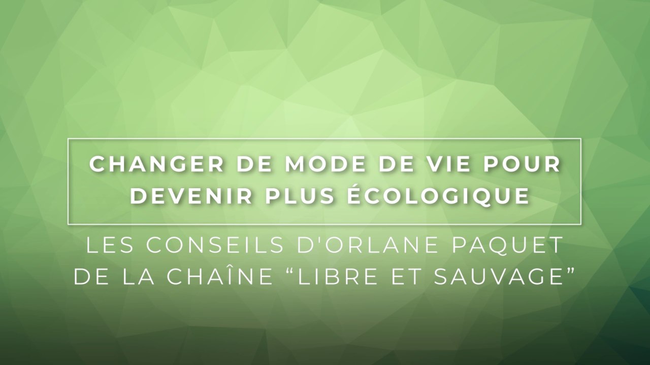 Changer de mode de vie pour devenir plus écologique - Les conseils d'Orlane Paquet