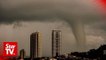 Waterspout swirls in Penang