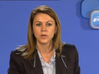 Cospedal: "Quedaos tranquilos, que estáis en un gran partido"