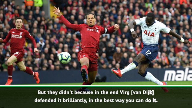 Van Dijk defended brilliantly against Sissoko - Klopp