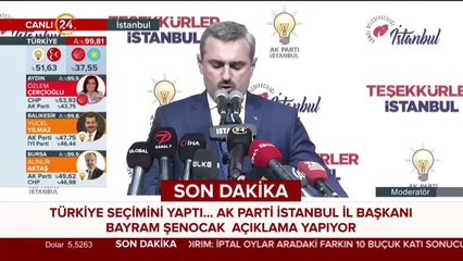 AK Parti İstanbul İl Başkanı Şenocak açıklama yapıyor