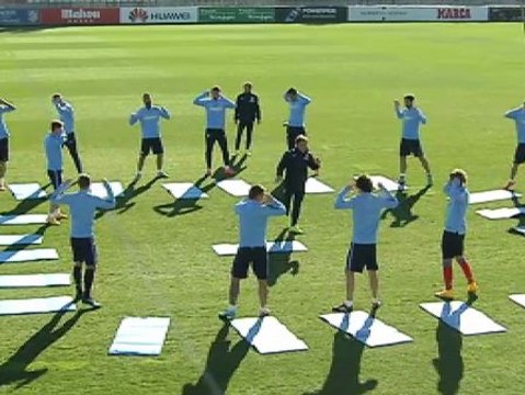El Atlético entrena con todos sus internacionales