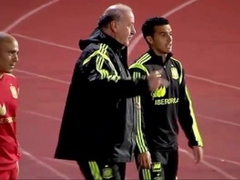 Buen ambiente en el entrenamiento de la selección