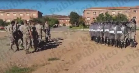 Exclusiva: Así entrenan a soldados para hacer de antidisturbios ante los ciudadanos