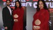 Pregnant Sameera Reddy FLAUNTS Her HUGE BABY BUMP With Hubby Akshai Varde At GQ Style Awards 2019