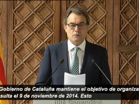 Artur Mas: Se mantiene la consulta del 9 de noviembre, habrá locales con urnas y papeletas