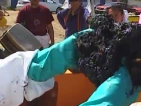 Vertido de crudo en Chile