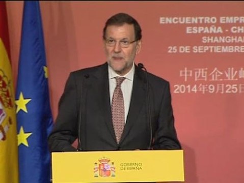 Rajoy presume en China de la marcha de la economía española