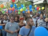 Disturbios en Atenas durante el homenaje a Pavlos Fysas, asesinado hace un año por un miembro de Amanecer Dorado