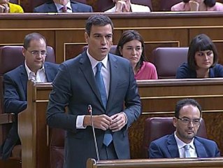 Pedro Sánchez pide a Rajoy que "quite la mano del cuello a la clase media y trabajadora"