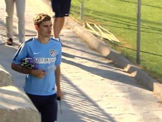 Griezmann realiza su primer entrenamiento como jugador del Atlético
