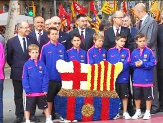 El FC Barcelona presente en la Diada