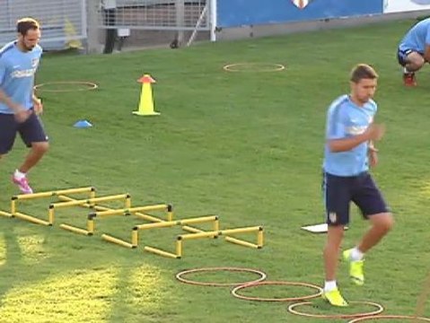 El Atlético de Madrid entrena antes de partir a Estados Unidos