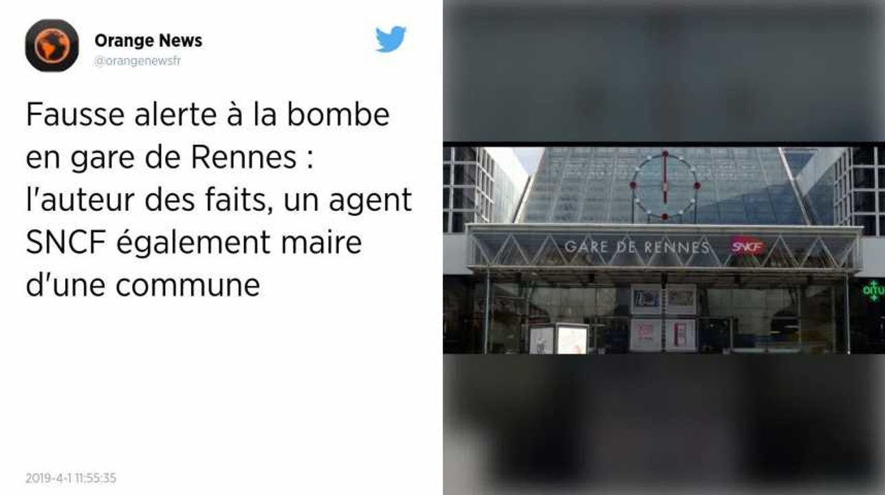 L’auteur de l’alerte à la bombe à la gare de Rennes est un maire breton