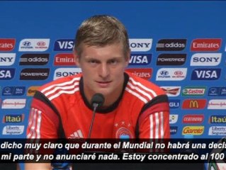 Toni Kroos: "Durante el Mundial no habrá una decisión sobre mi futuro"