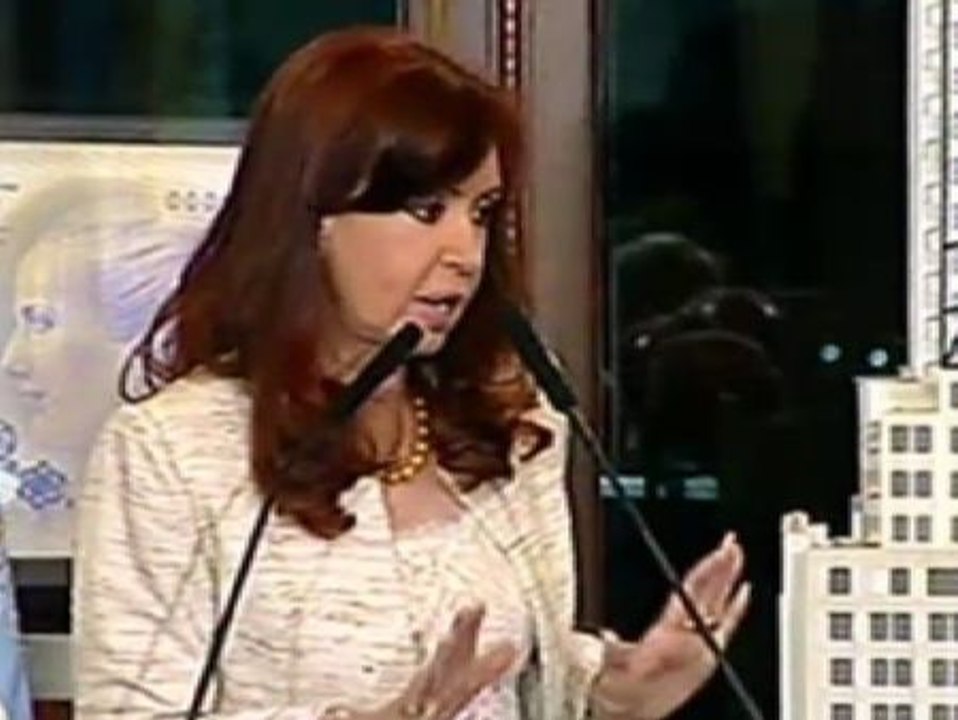 Cristina Fernández: " Me siento como un portero de fútbol"