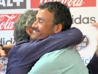 Luis Enrique se despide del Celta de Vigo
