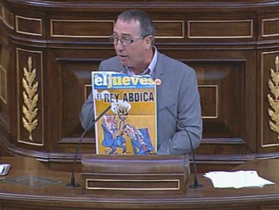 Joan Baldoví: "Algo huele a podrido en el Reino de España"