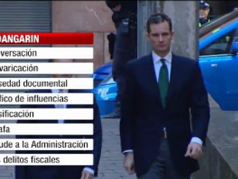 Urdangarin, imputado por nueve delitos