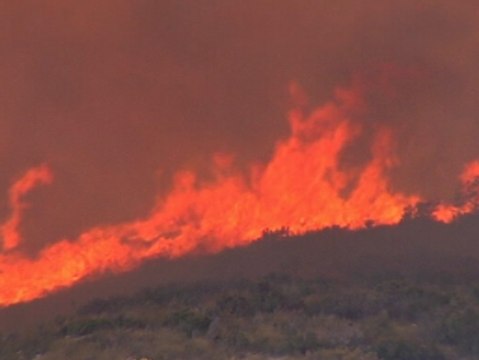 Cientos de personas desalojadas por un incendio forestal en Torrent