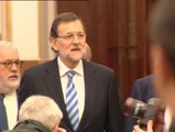 Rajoy a la salida del Congreso: 