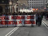 La manifestación de Bilbao termina con tres detenidos