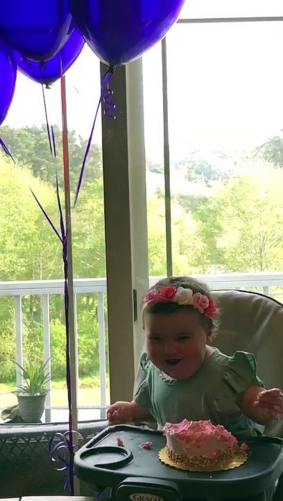 First Birthday Cake Happy Dance