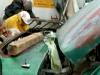 Espectacular accidente múltiple con una decena de camiones en México