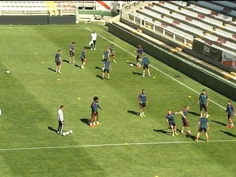 El Bayern entrena en Vallecas antes del duelo ante el Real Madrid