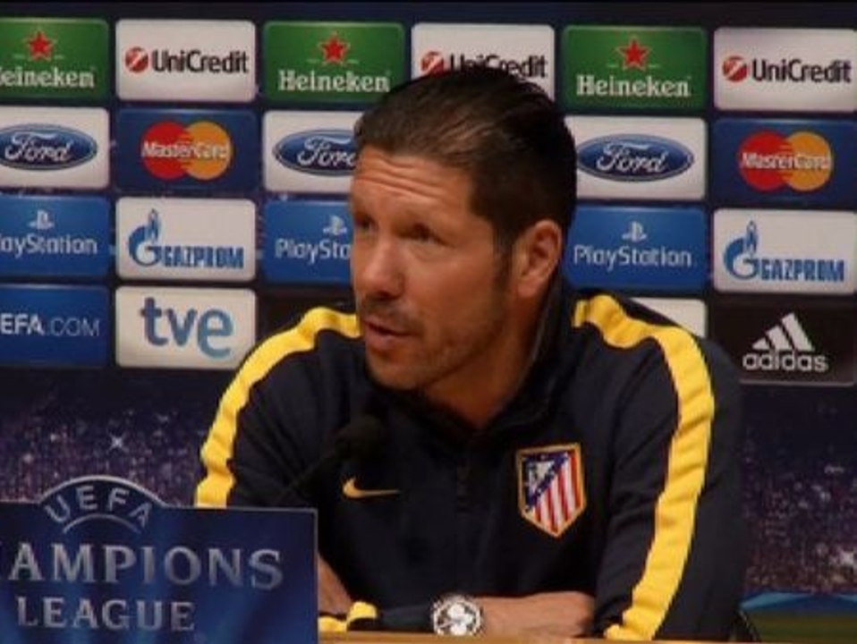 Simeone : "Estoy seguro de que vamos a competir contra el mejor Barcelona"