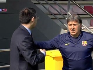 El Barça, con la mente en la final de Valencia