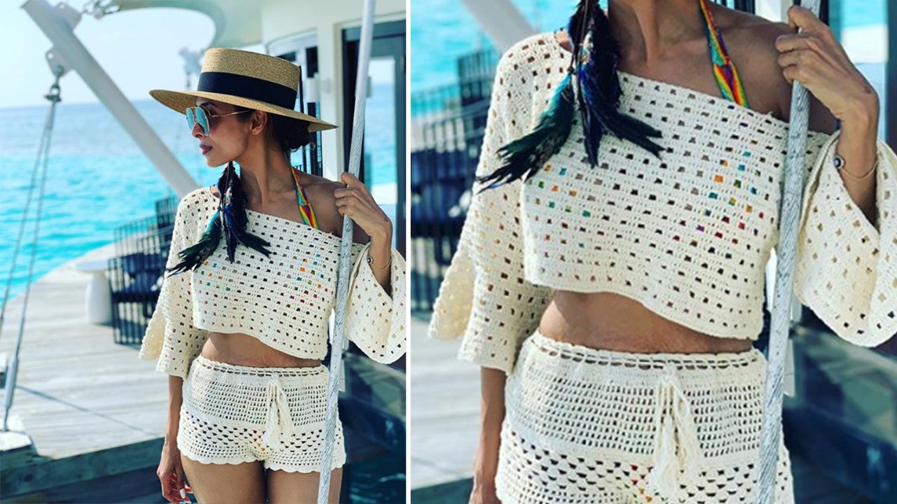 Malaika Arora shows her Flat Abs with Stretch Marks; Check Out | Boldsky