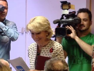 Las disculpas de la "sexagenaria" Aguirre