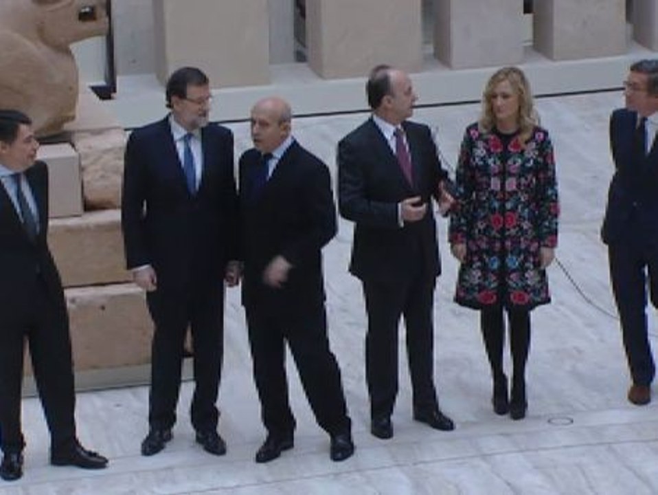 Wert, Ignacio González y Rajoy visitan el "nuevo" Museo Arqueológico Nacional