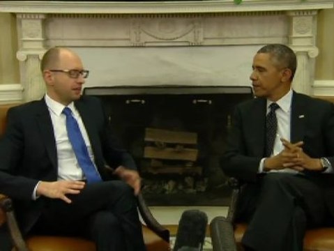 Obama recibe en la Casa Blanca al primer ministro de Ucrania