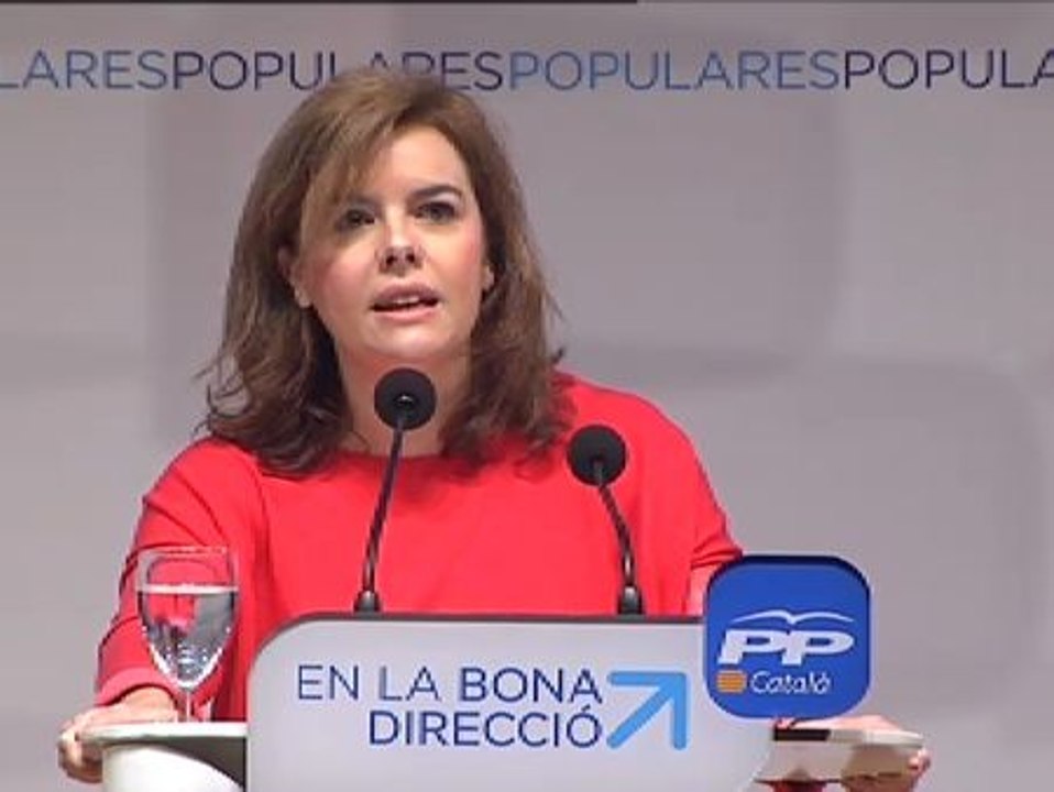 Sáenz de Santamaría insiste: "No habrá referéndum en Catalunya"